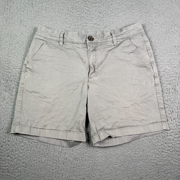 Chubbies Shorts Mens 32 Brown 7" Boomshakalaka Elastic Waist Chino Stretch - Picture 1 of 7